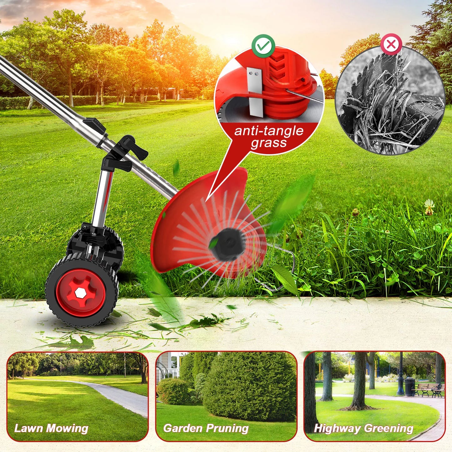 24V Cordless Grass String Trimmer