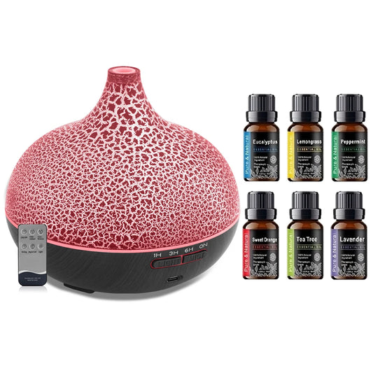 Crack Design Ultrasonic Diffuser  550ml Humidifier with Auto Shut Off