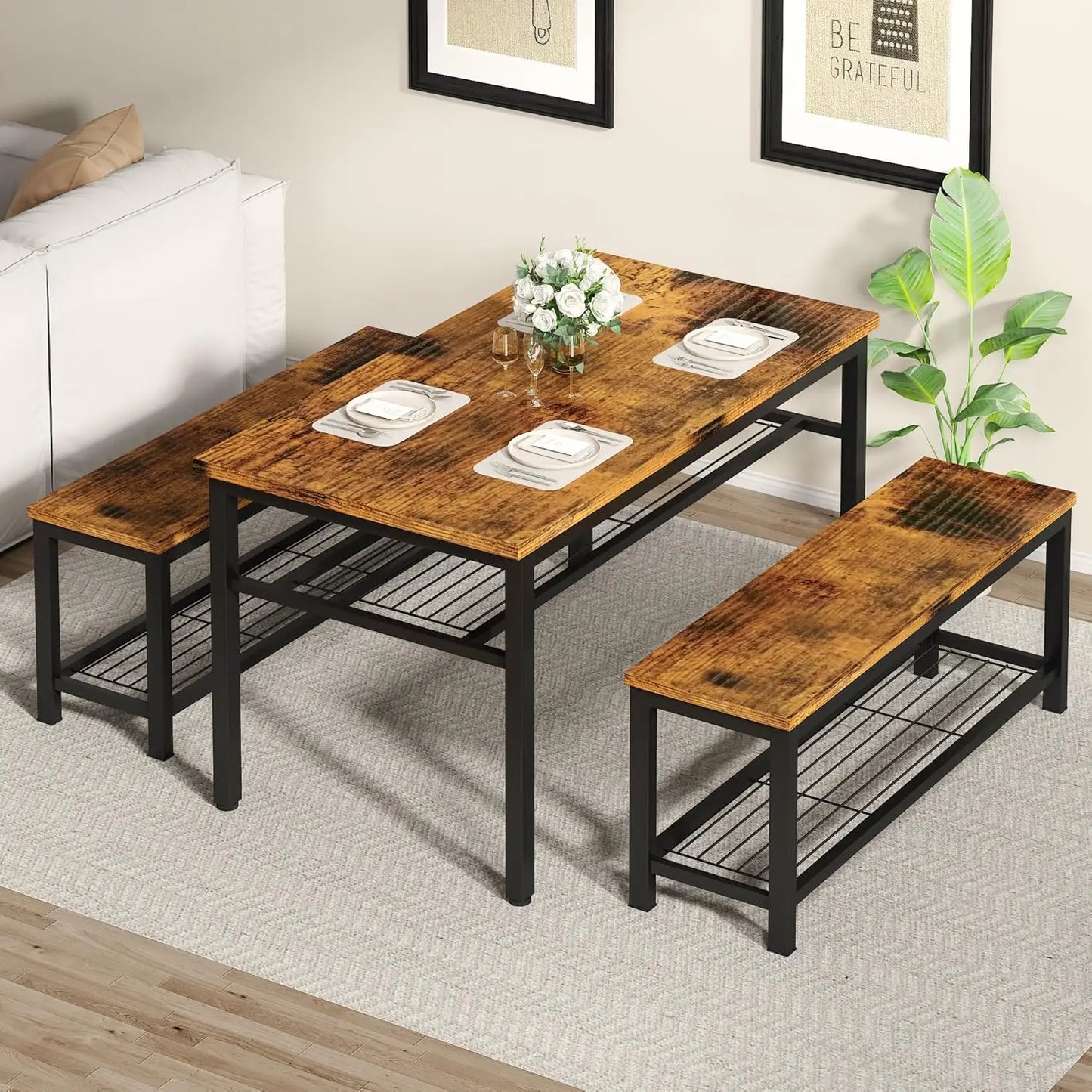 3-Piece Dining Table Set