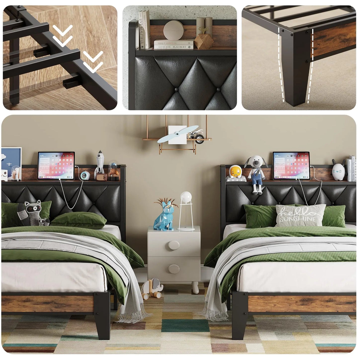 Bed Frames, Twin, Queen, California King Size
