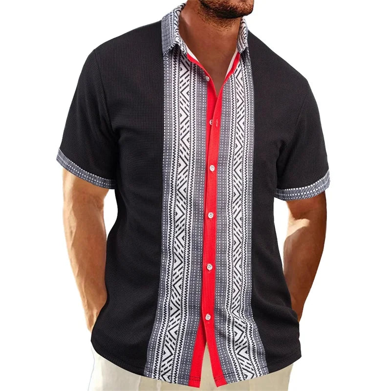 Men s Vintage Style Collared Shirt