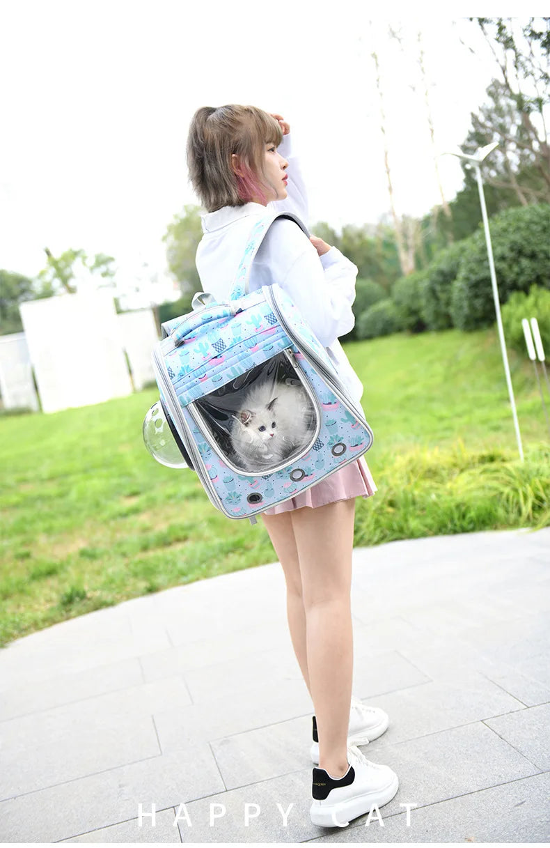 Cat Bag Handrail Shoulder Back
