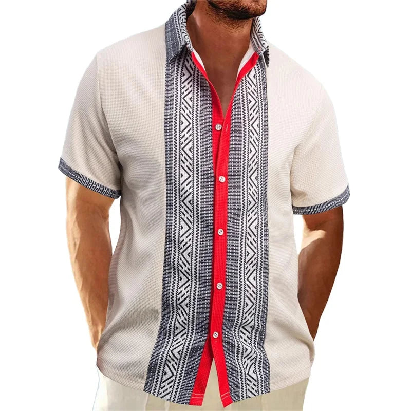 Men s Vintage Style Collared Shirt
