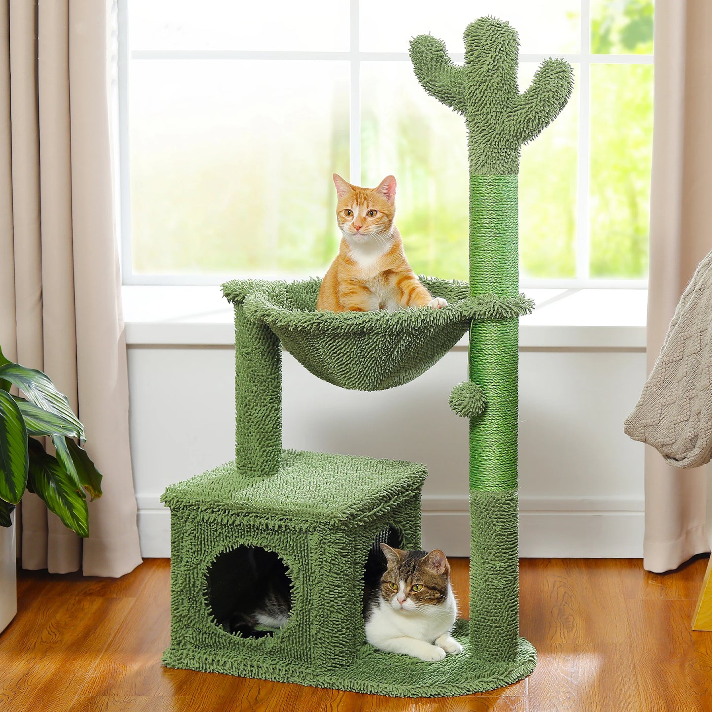 Cactus Cat Tree with Large Condo,