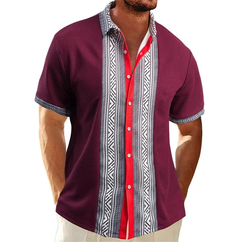 Men s Vintage Style Collared Shirt