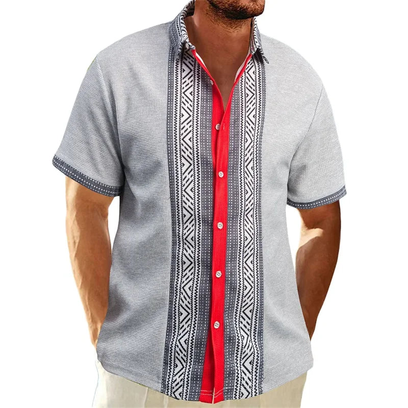 Men s Vintage Style Collared Shirt