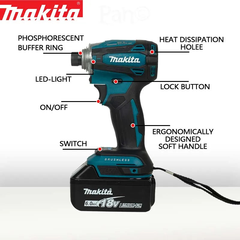Makita DTD172 Impact Driver Drill 180Nm 18V