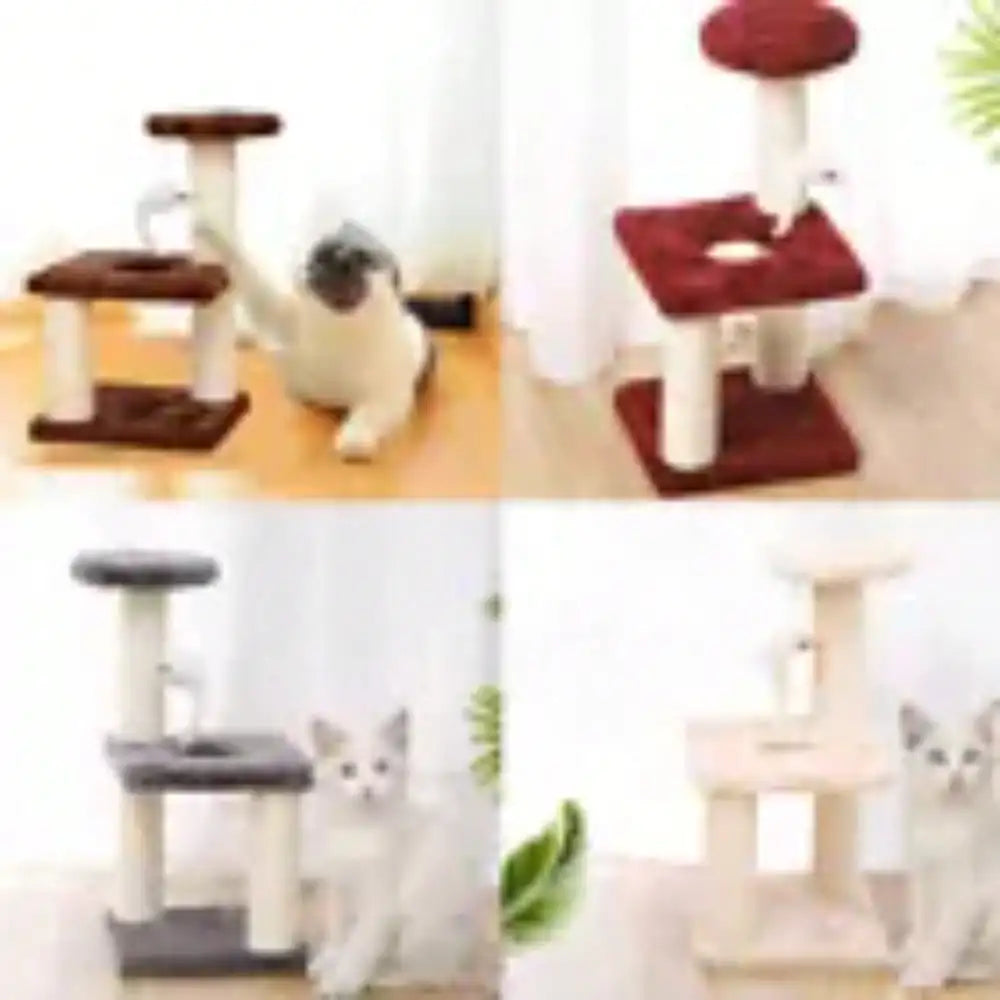Cat scratch tree pillar indoor climbing activity center play house