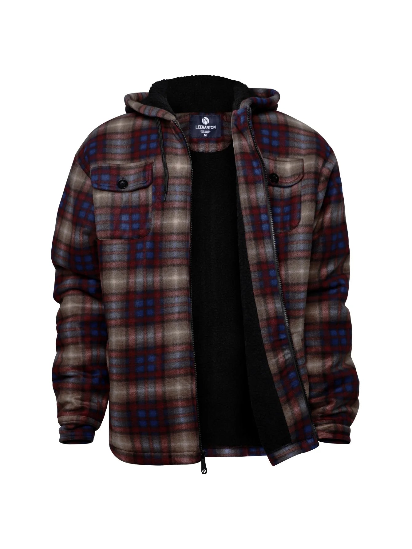 Men's high-end fashionable casual windproof and warm hooded winter jacket