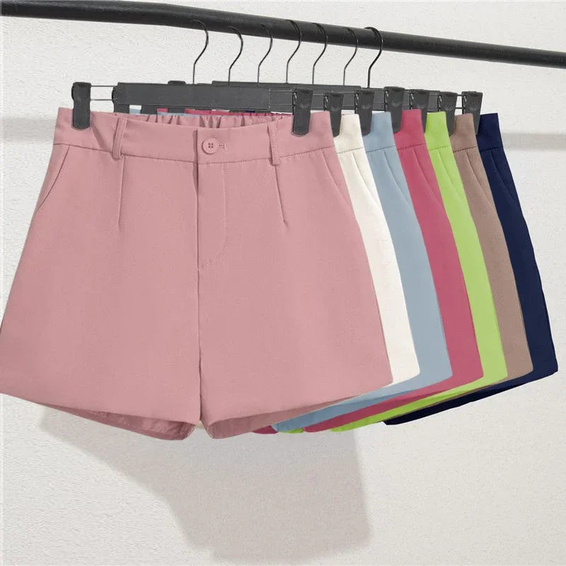Solid Casual Elegant Trendy OL Office Lady Short Women's Pants