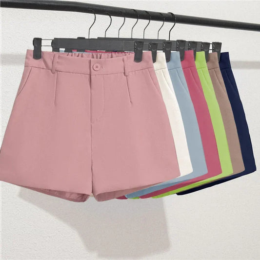 Solid Casual Elegant Trendy OL Office Lady Short Women's Pants