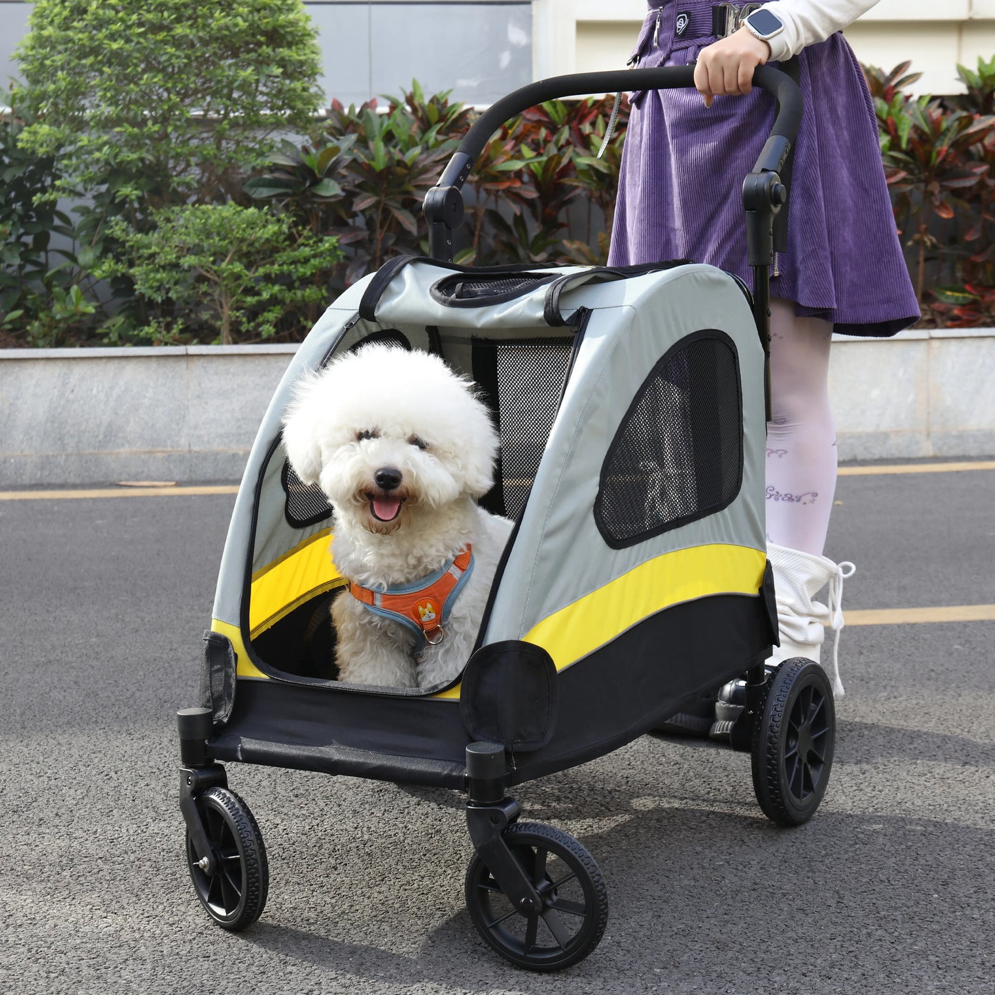 Portable Dog Stroller Pet Jogger Wagon Foldable Cart