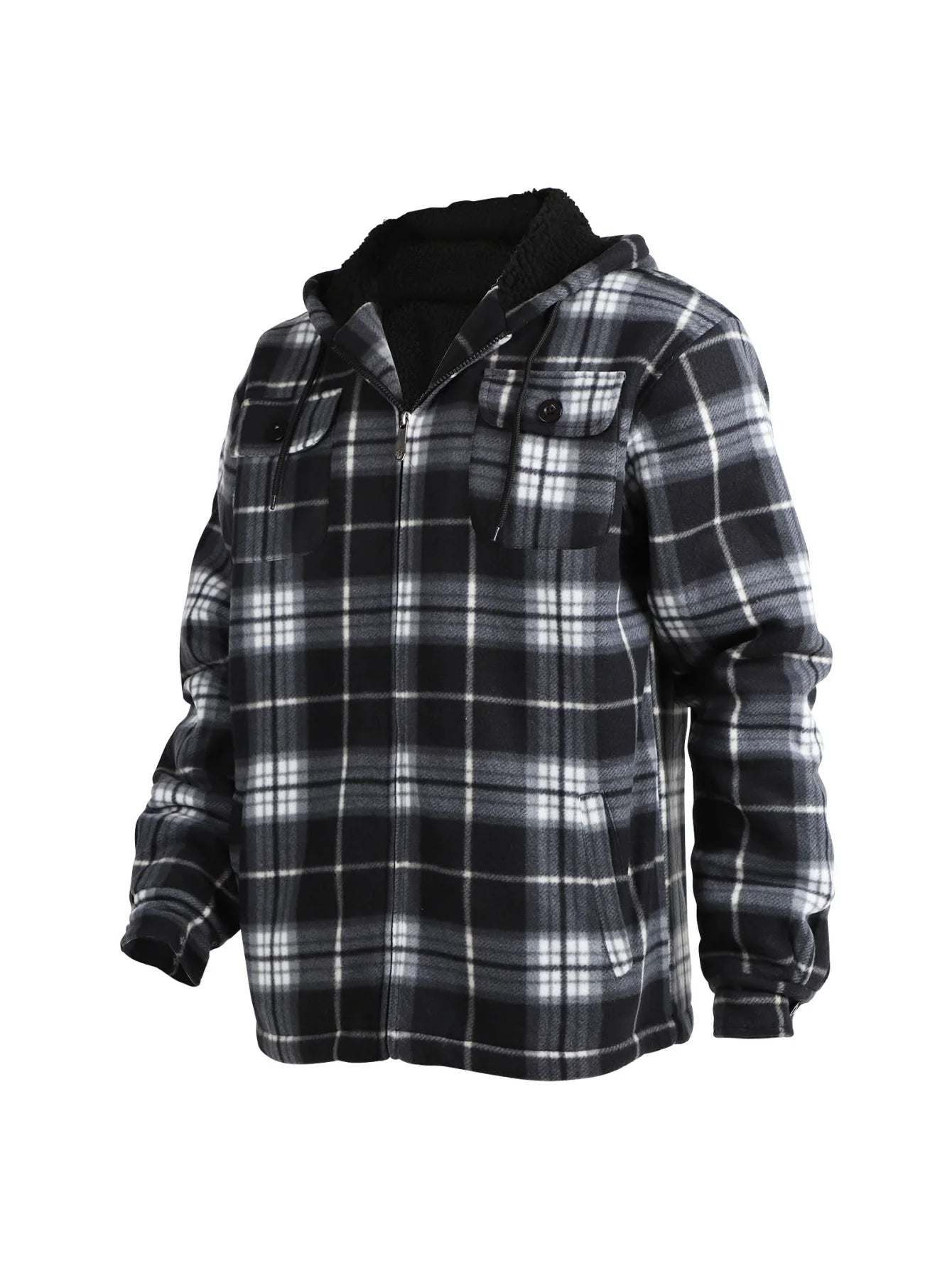 Men's high-end fashionable casual windproof and warm hooded winter jacket