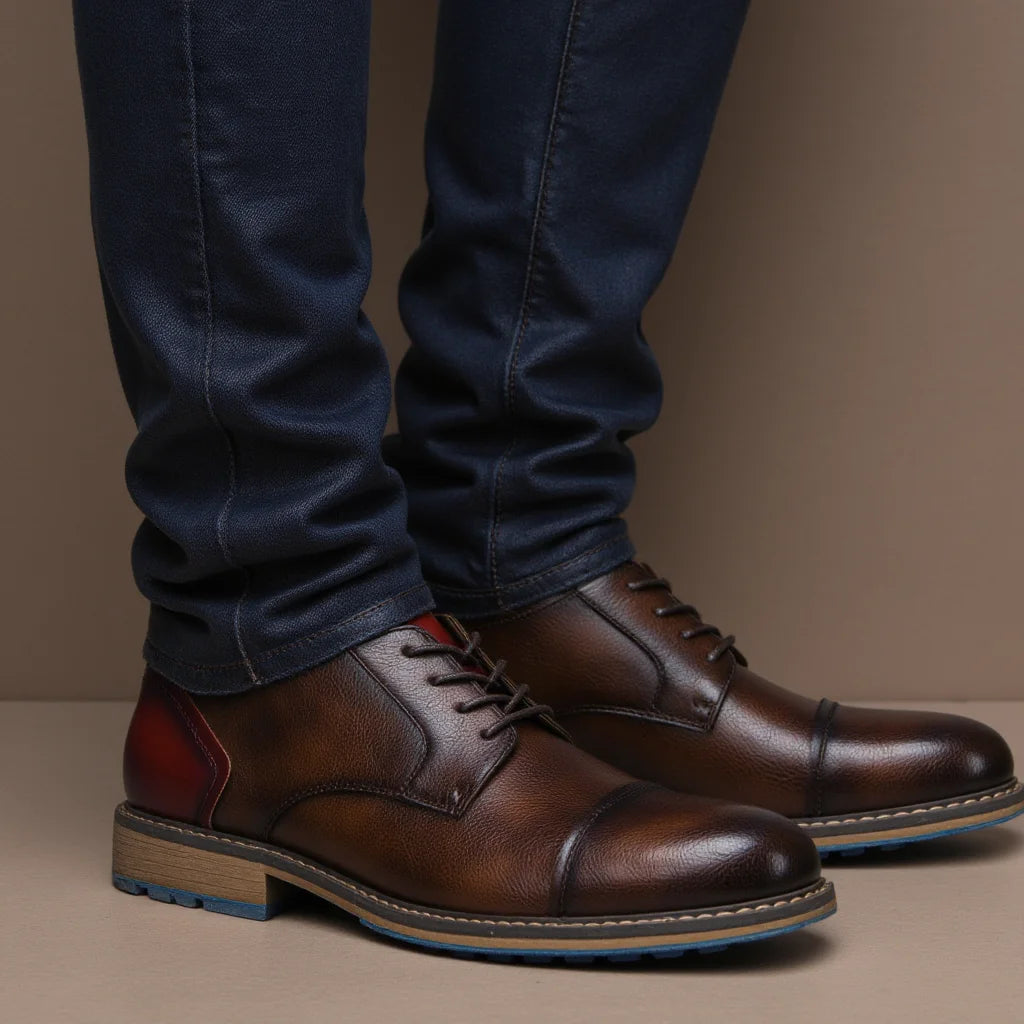 Retro Men Derby Shoes