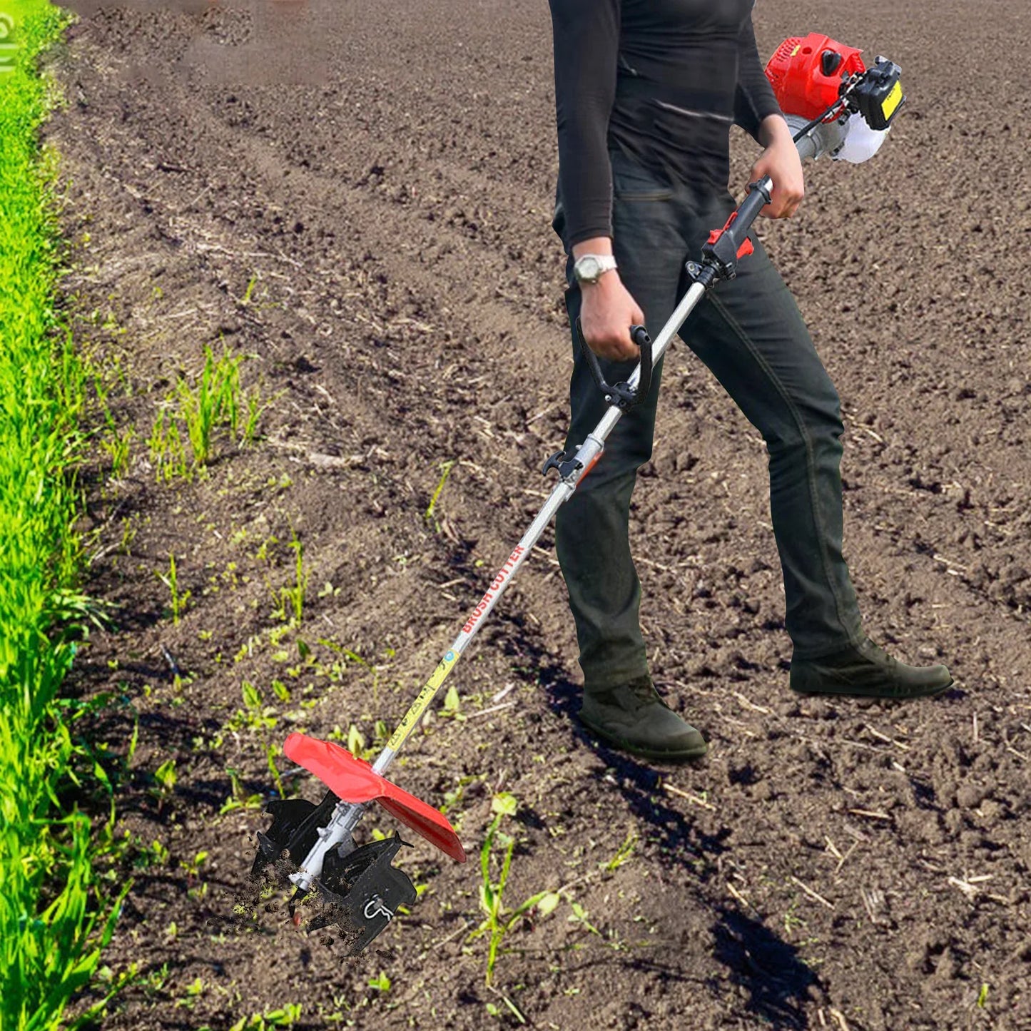 Weeding Tiller 6500 Rpm 42 7cc Gas Power