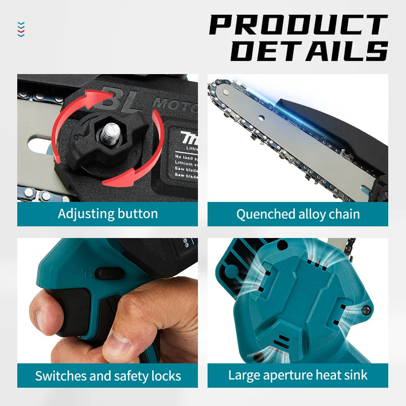 Makita 18V lithium battery Cordless Chain Saw