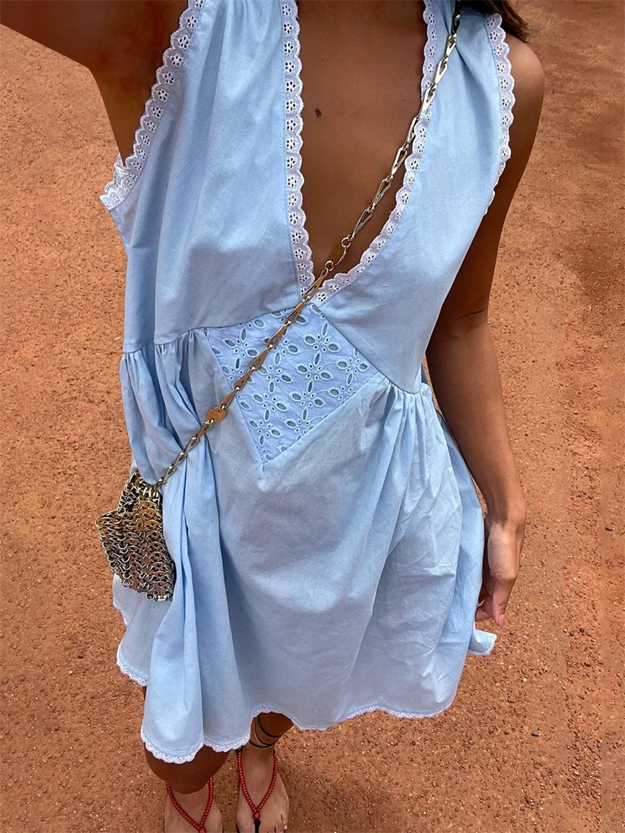 Women s Sleeveless Floral Print Mini Dress