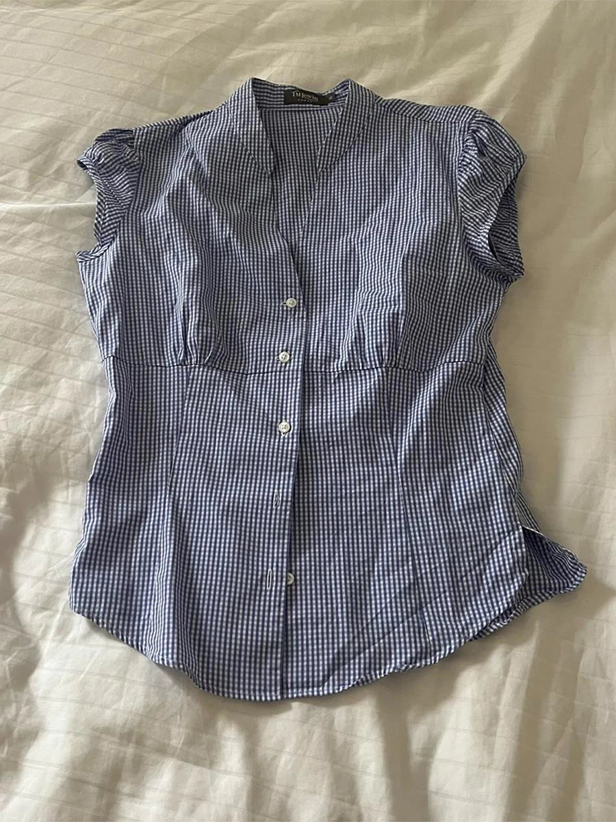 Women Floral Print Blouse V-Neck