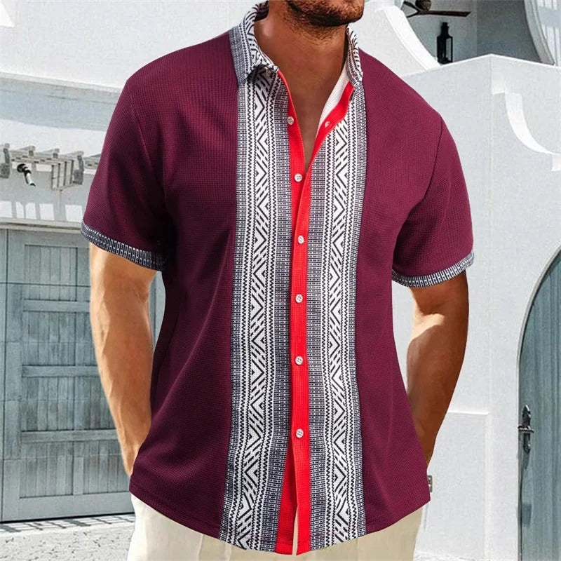 Men s Vintage Style Collared Shirt