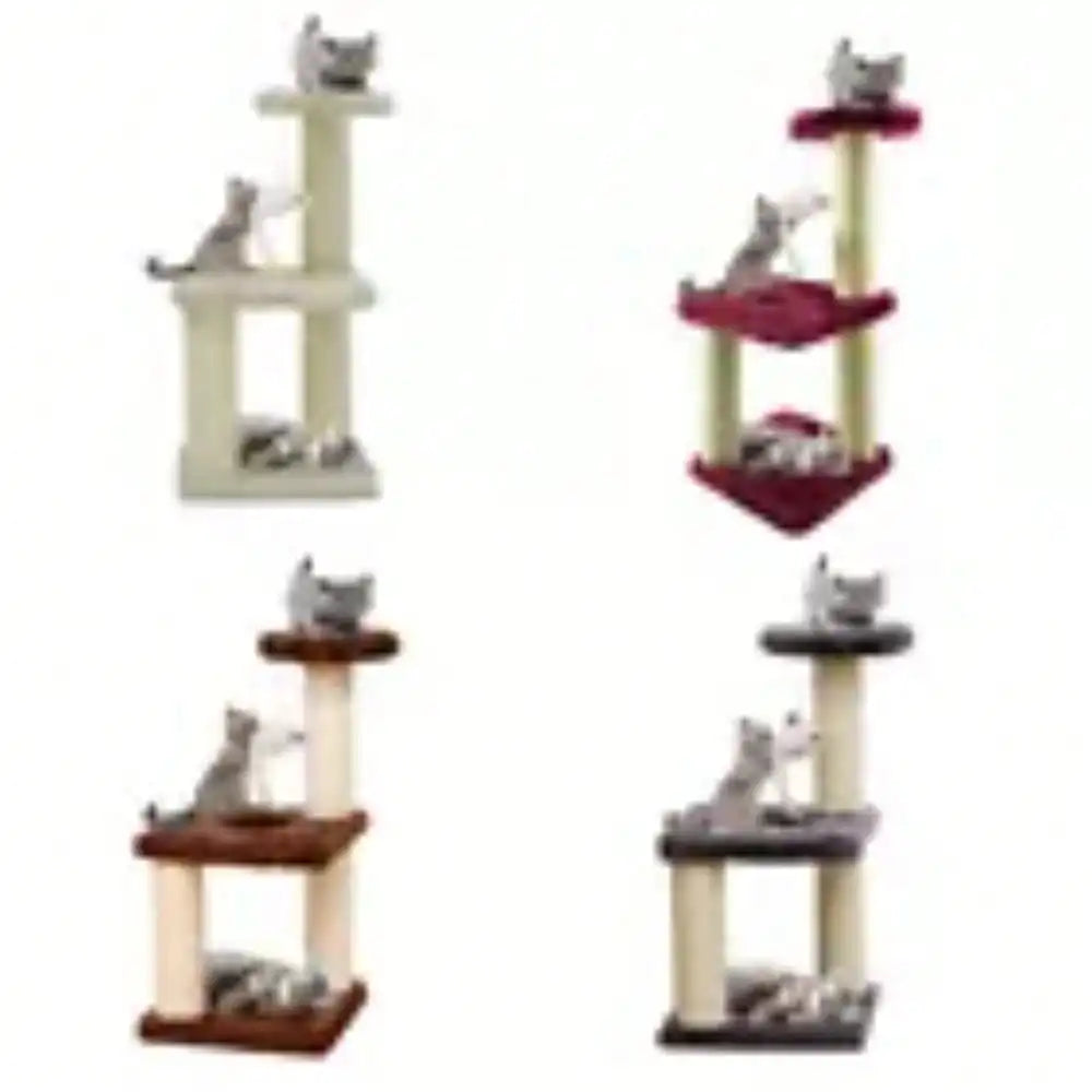 Cat scratch tree pillar indoor climbing activity center play house