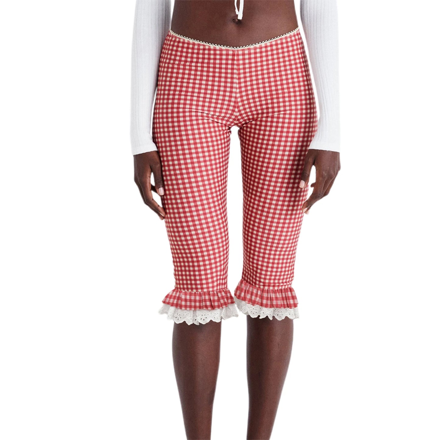 Women s Plaid Capri Pants