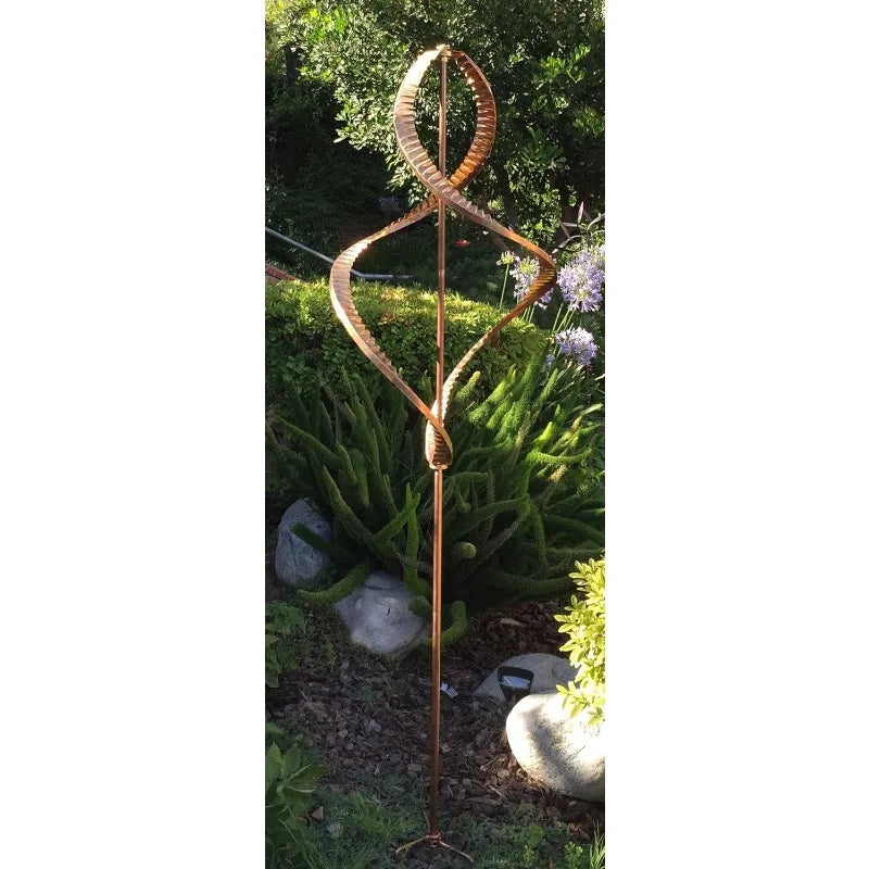 Kinetic Copper Double Helix Spinner