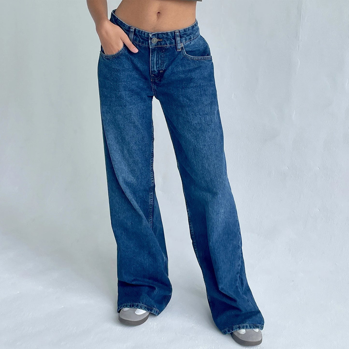 Y2K Baggy Jeans for Women Trendy Low Rise