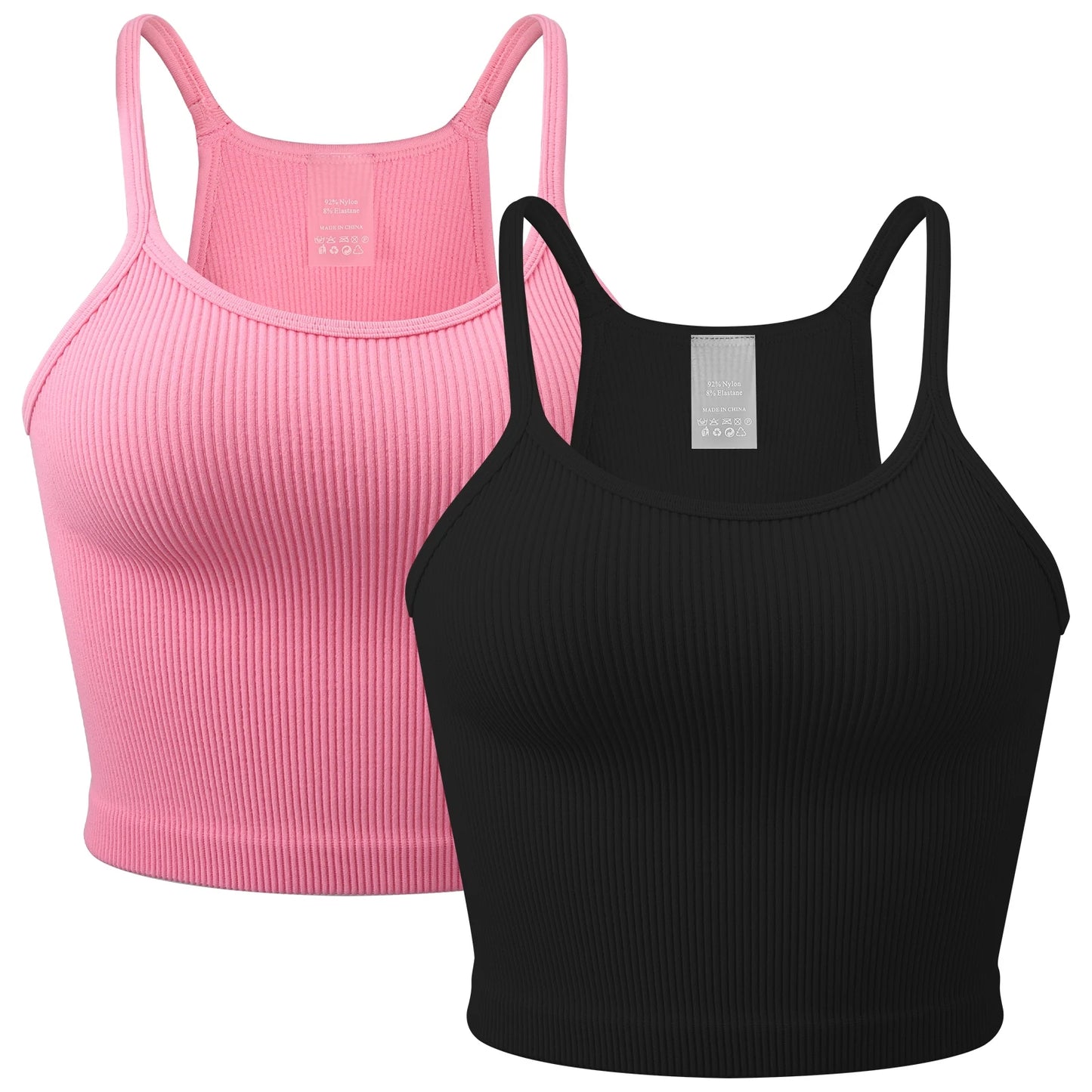 2 Pieces Women Tank Tops Sexy Going Out Sports