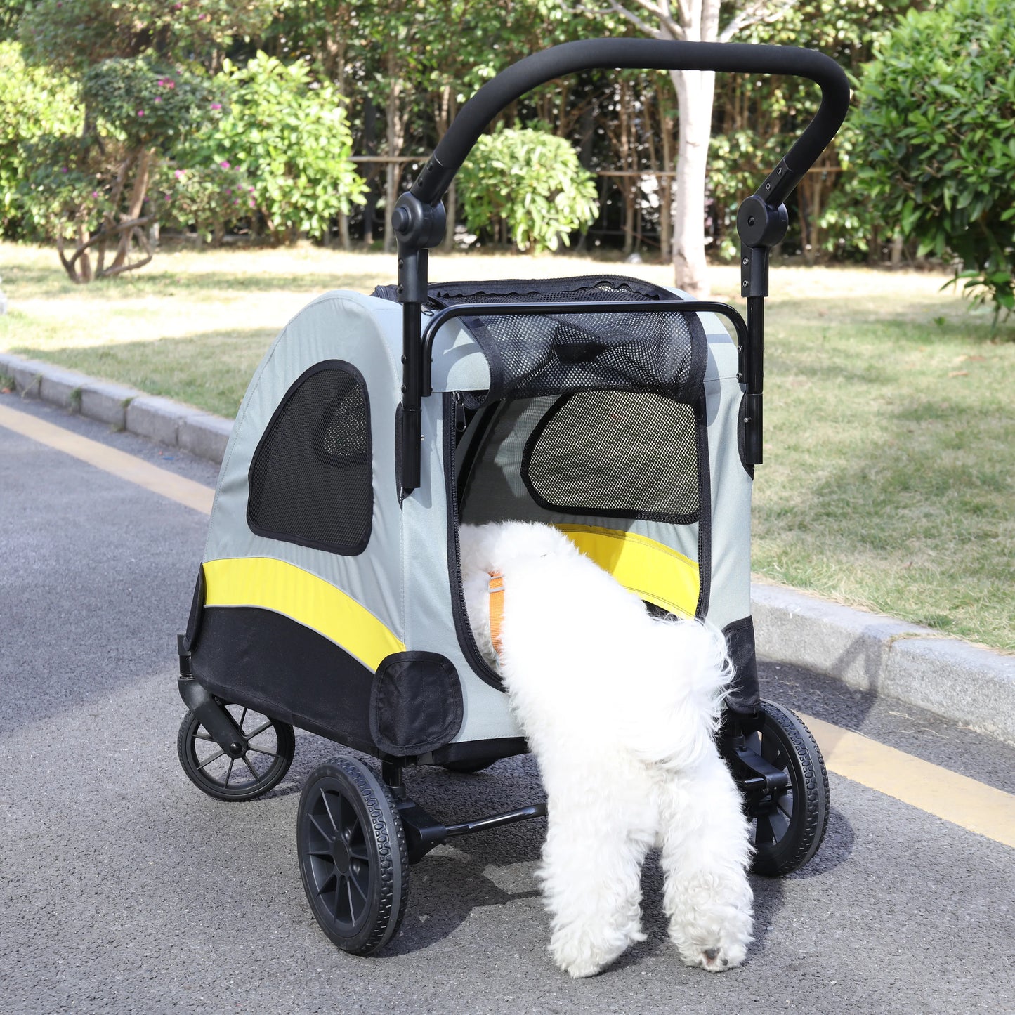 Portable Dog Stroller Pet Jogger Wagon Foldable Cart