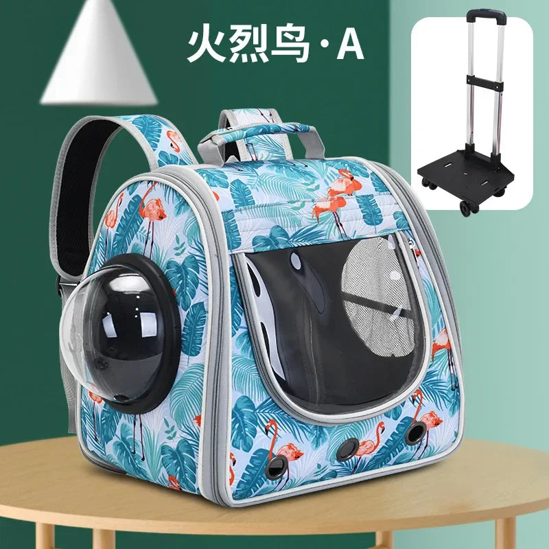 Cat Bag Handrail Shoulder Back