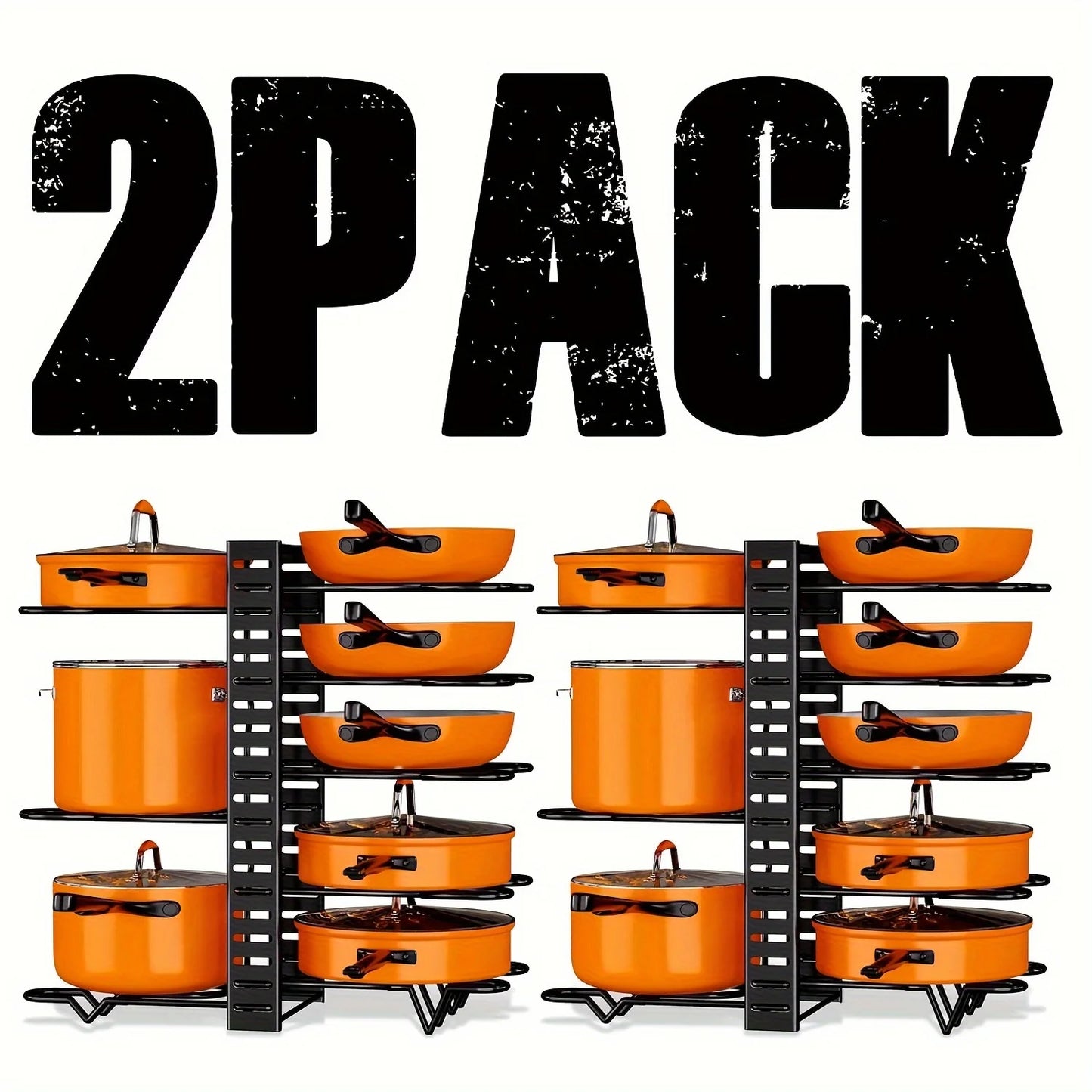 2 Pack Pot Rack, Organizers,