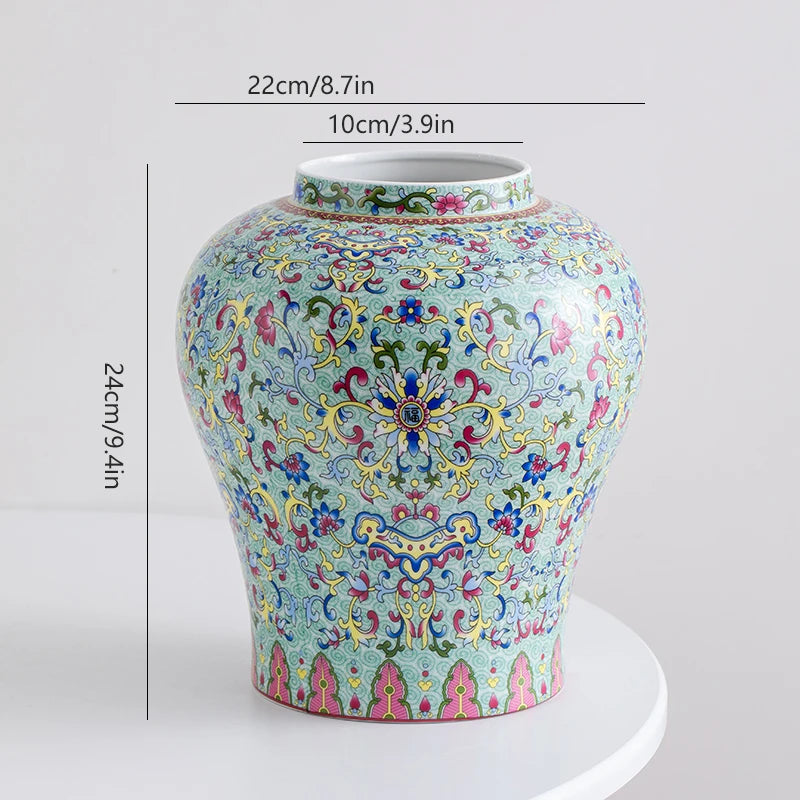 Chinese blue-and-white porcelain vintage ceramic vase for  flower arrangement