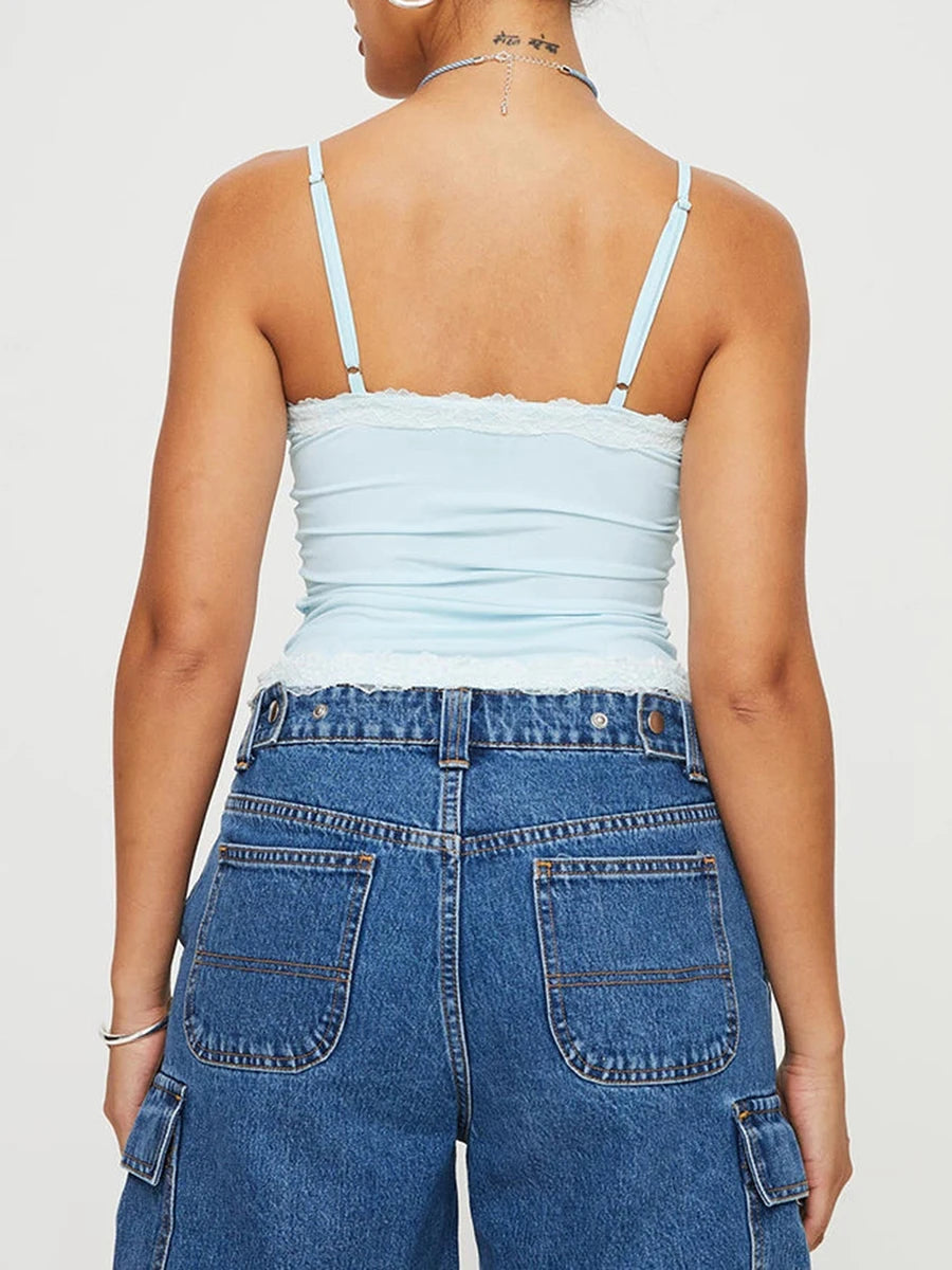 Women Solid Color Camisoles V-Neck Sleeveless