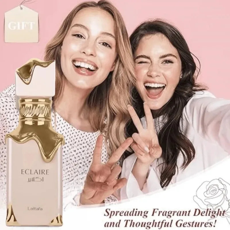 Lattafa Eclaire Eau de Parfum Spray for Women 100ml Original Arab Perfumes LongLasting Floral Fruity Gourmand