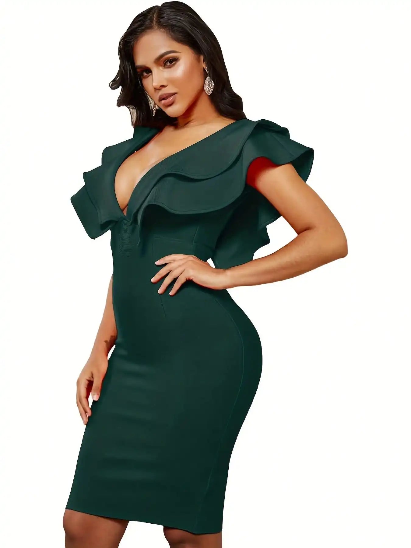 Bandage Dress Black Bodycon Dress Evening Party Elegant Sexy