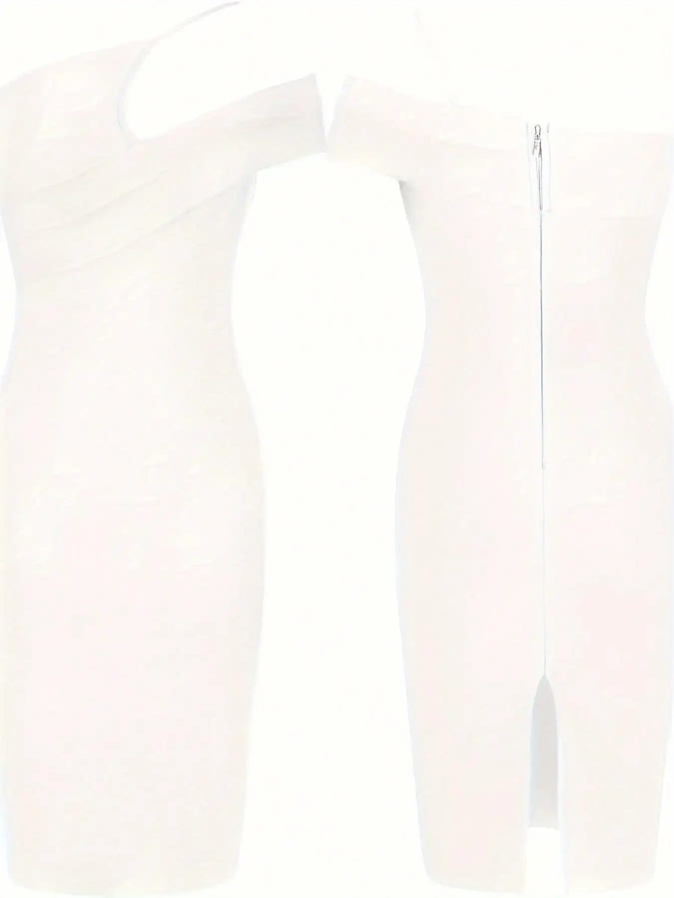 Black Bodycon Dress Evening Party Elegant Sexy One Shoulder