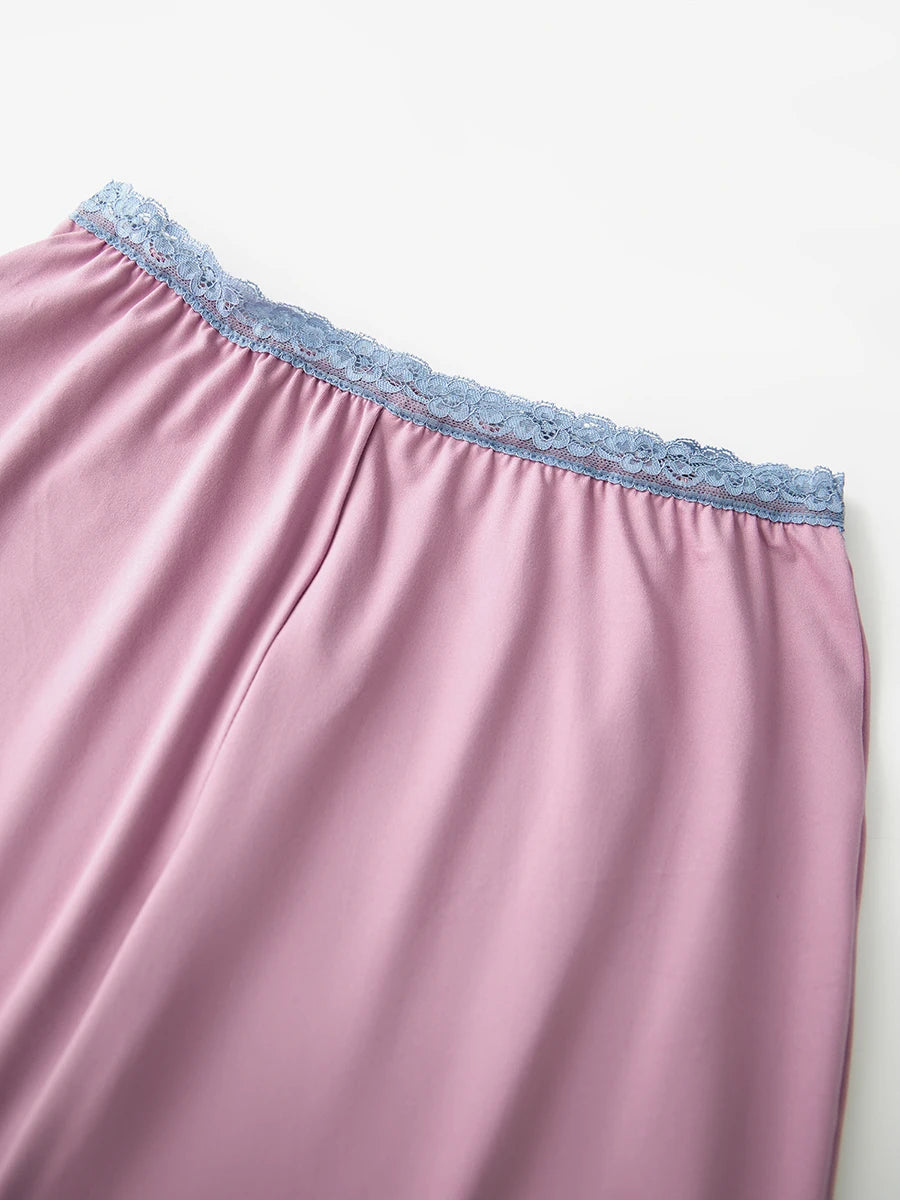 Women s Low Rise Lace Patchwork Casual Pants