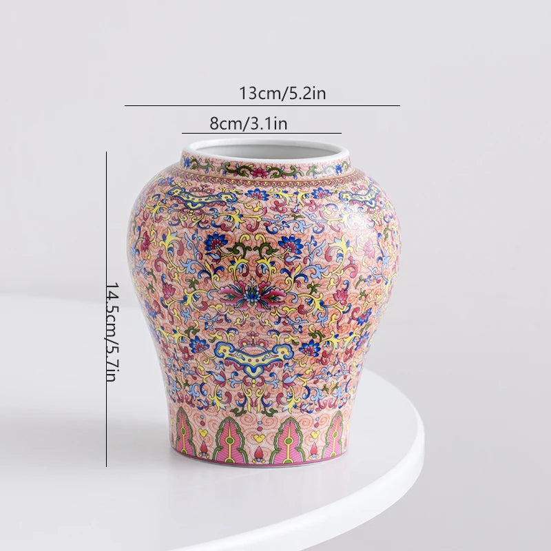 Chinese blue-and-white porcelain vintage ceramic vase for  flower arrangement