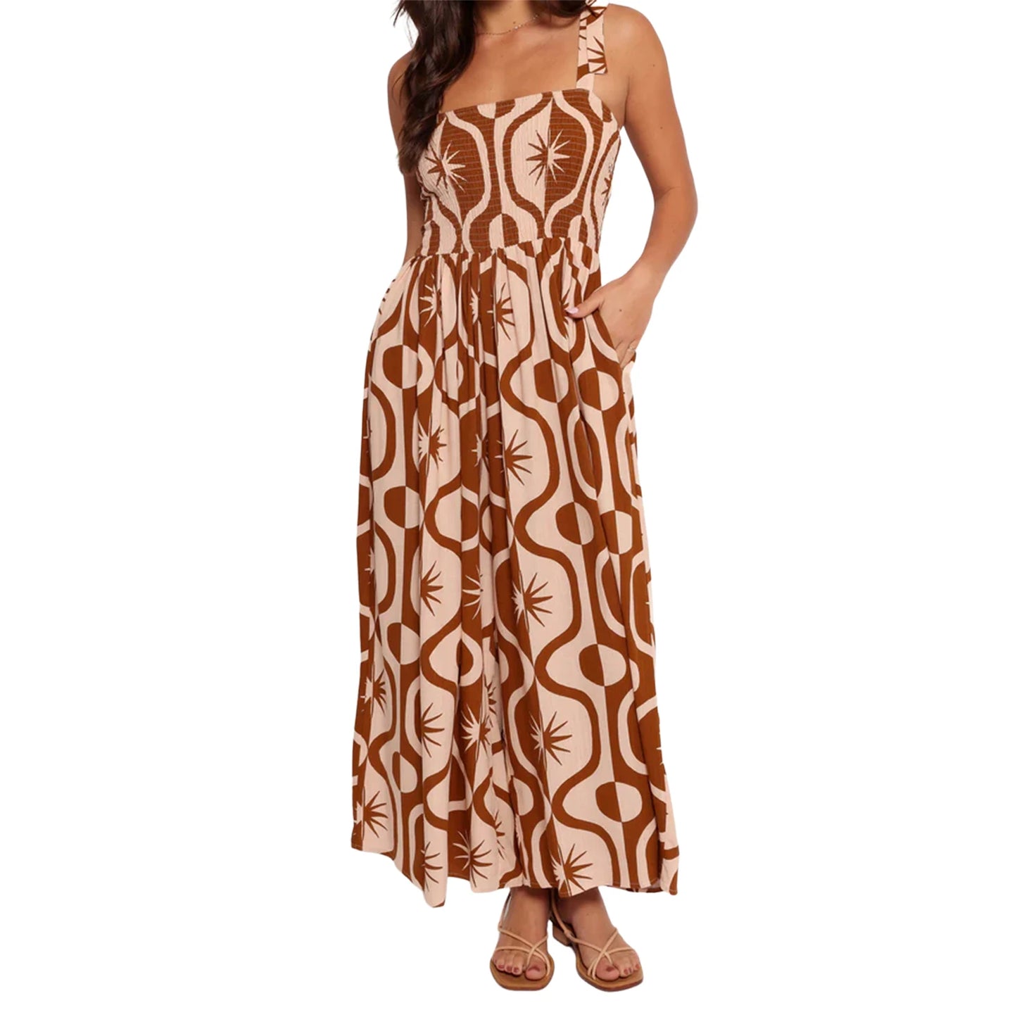 Floral Print Jumpsuit with Adjustable Shoulder Straps