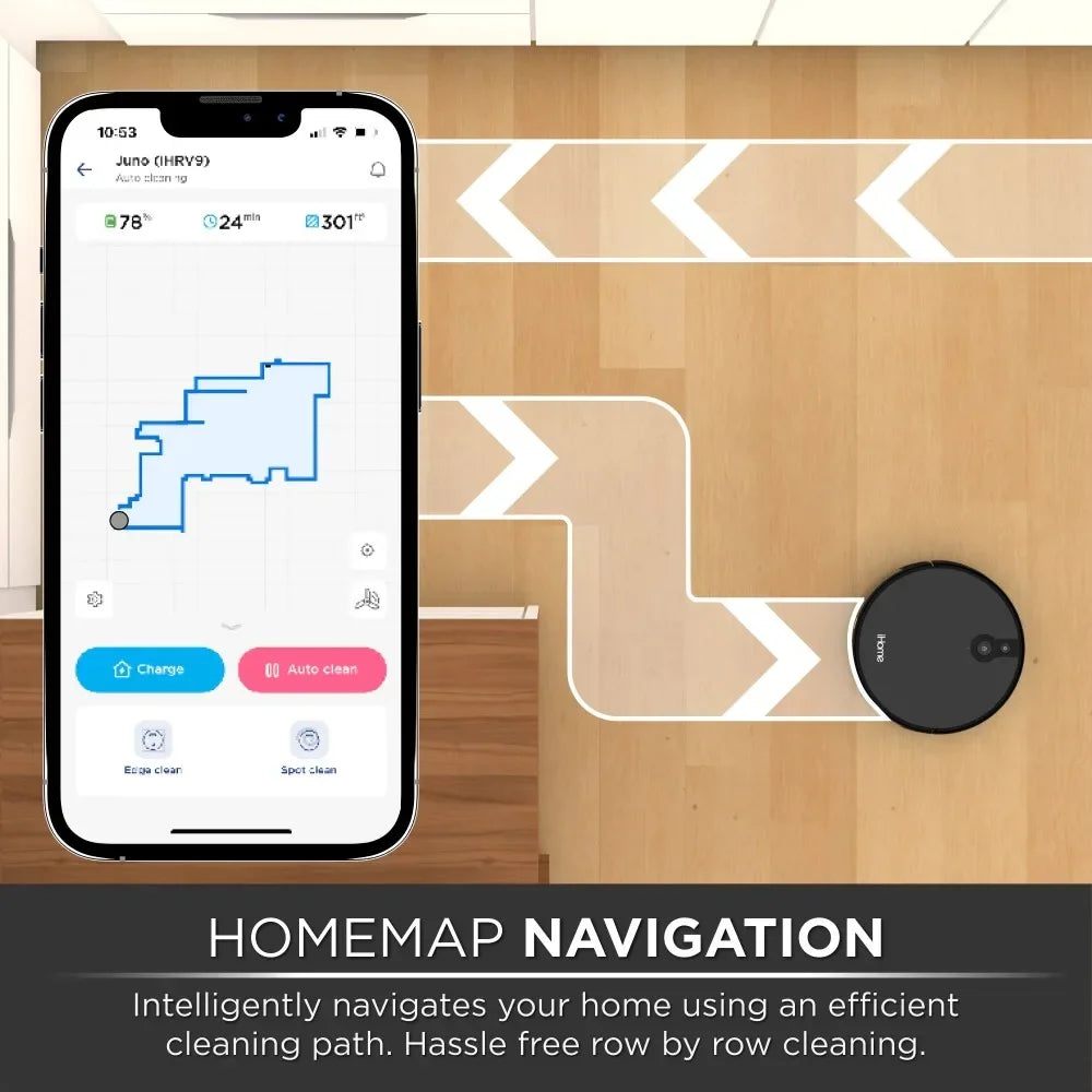 The robotic vacuum cleaner connection