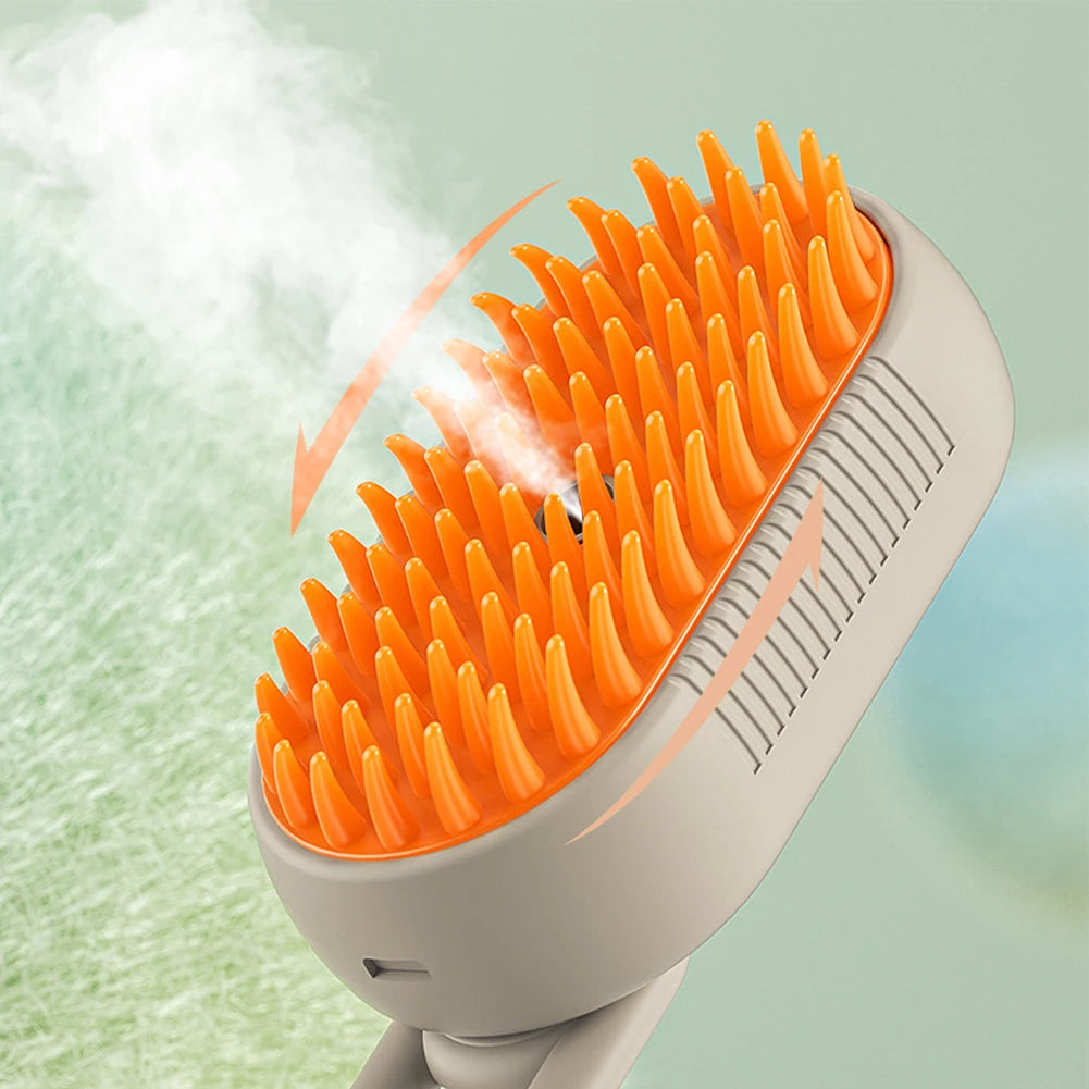 Brush With Electric Water Spray Cat Dog Grooming
