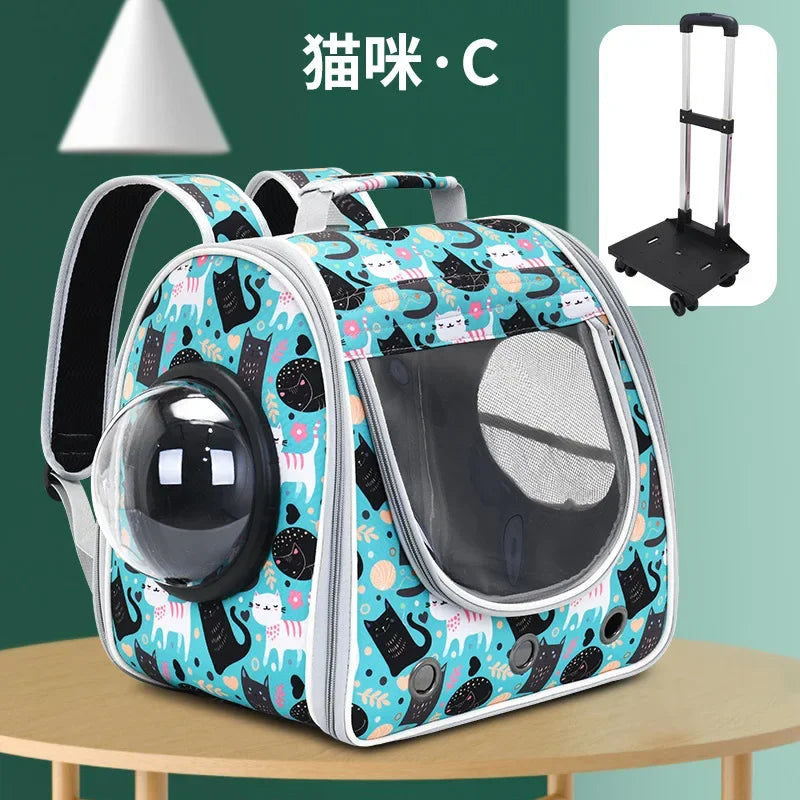 Cat Bag Handrail Shoulder Back