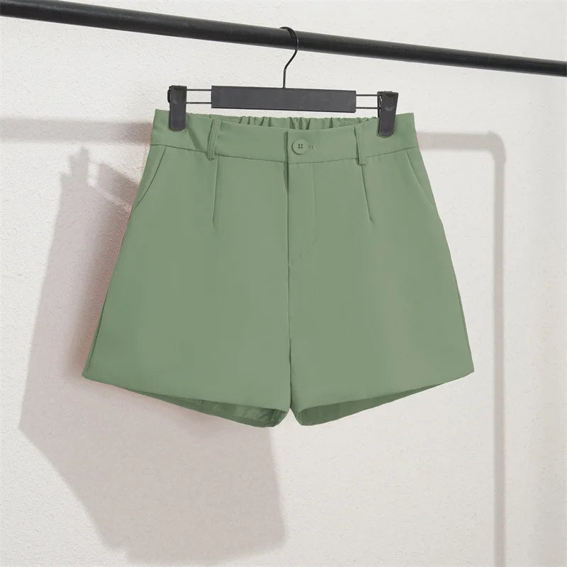 Solid Casual Elegant Trendy OL Office Lady Short Women's Pants