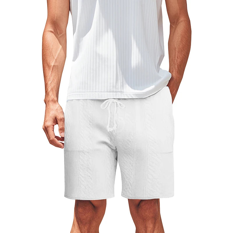 Men s Lightweight Cargo Shorts with Multiple Pockets and Adjustable Drawstring Waistband for Outdoor Activities
