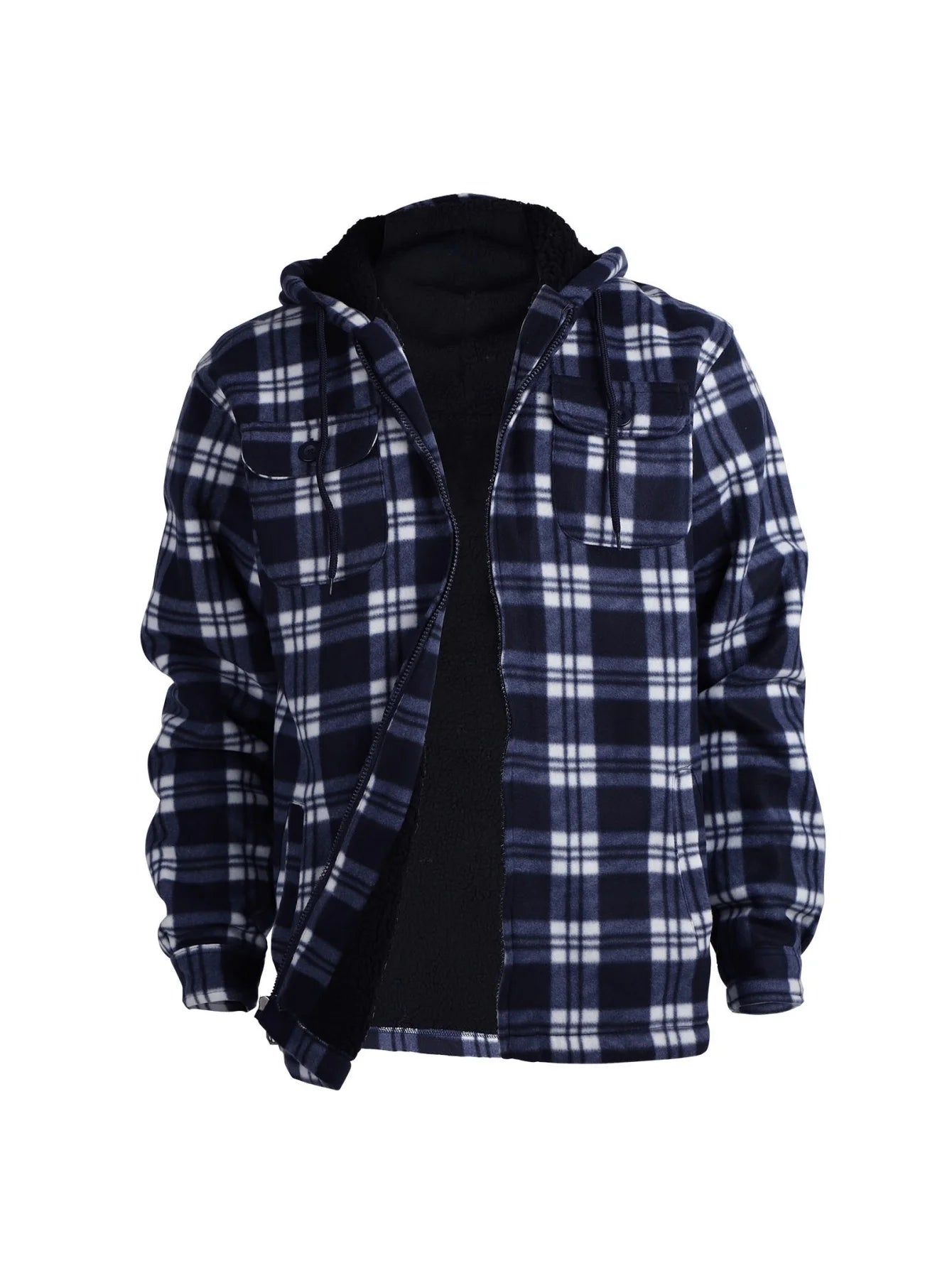 Men's high-end fashionable casual windproof and warm hooded winter jacket