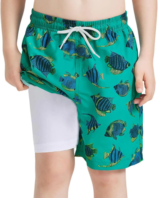 Boys Swim Trunks Compression Liner
