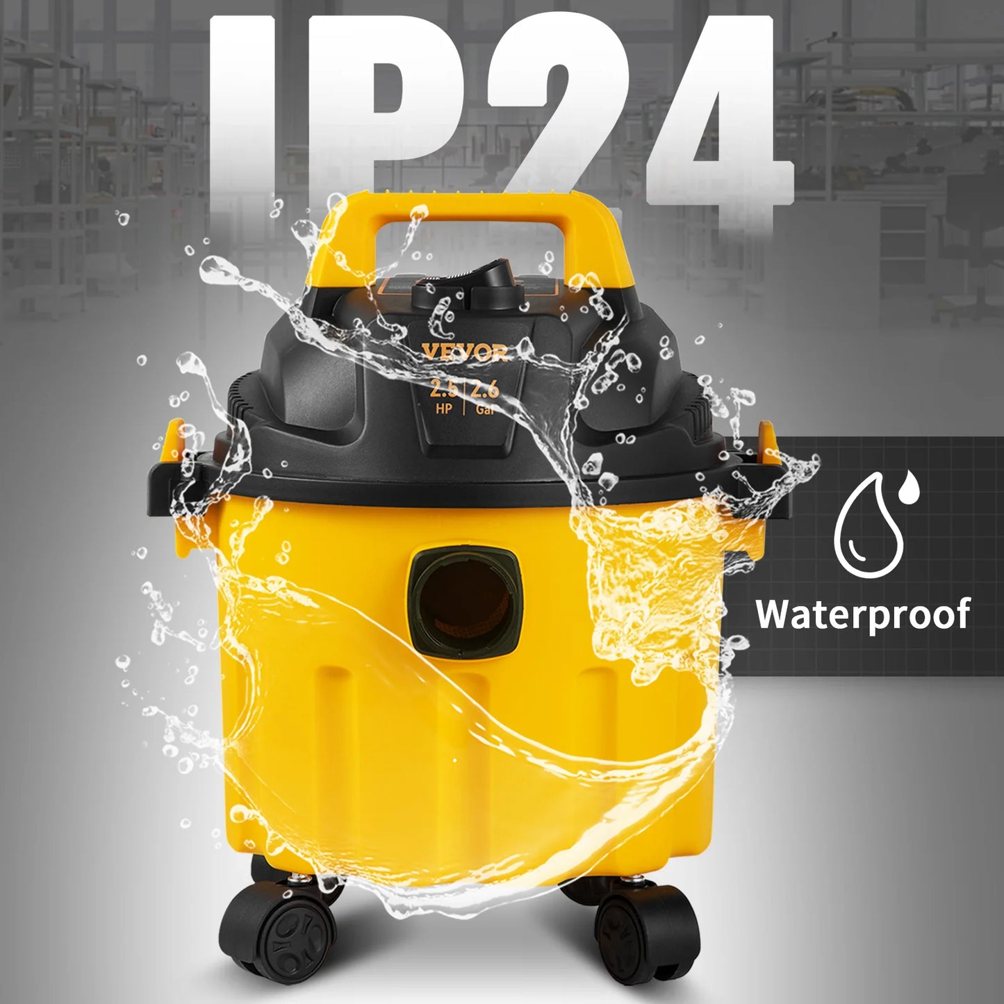 VEVOR Wet Dry Vac 2.6 Gallon