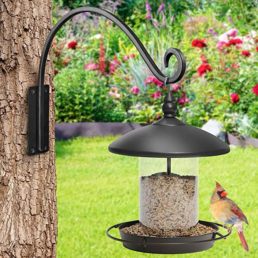 Heavy Duty Plant Hanger Bracket 2 Packs 16Inch Metal Bird Feeder Hangers Outdoor, 45lbs Weight Capacity Hanging Plant Hooks for