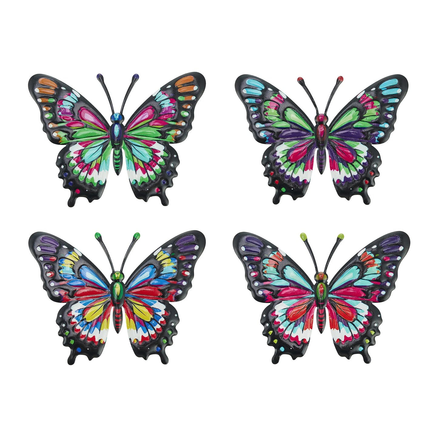 Vibrant Metal Butterfly Wall Decor Sculpture for Indoor Outdoor Home Garden  Decoration