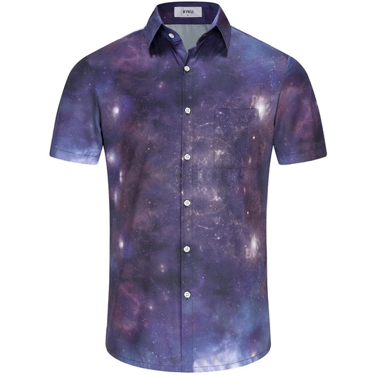 Men's Casual Button-Down Shirts Hawaiian Shirt Short Sleeves